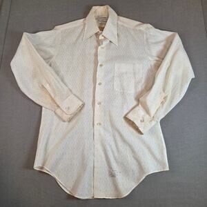 Vintage 1960s Arrow Belmont Club Decton Perma-Iron Shirt USA 14.5-32